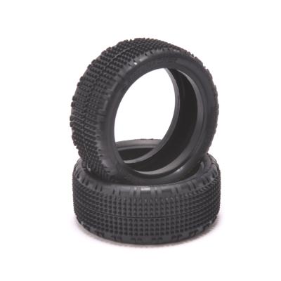 Pneus seul "SHARD" avant 4WD gomme Yellow  (2) SCHUMACHER