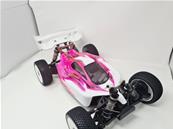 Carrosserie VSE Rose/Blanc peinte pour VSE HOBAO RACING