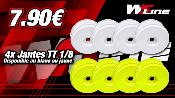 Jantes Buggy 1/8eme (4) (choix de couleur) WS-LINE
