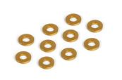 Rondelles aluminiums oranges 3x6x1.0mm (10)