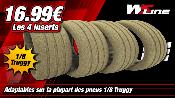 Inserts de pneus TRUGGY 1/8eme (lot de 4) WS-LINE