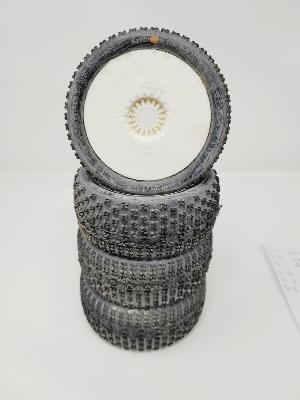 PNEUS BANDIT GOMME 15/25 MONTÉS SUR JANTES BLANC (4) - 2% D'USURES 6-MIK