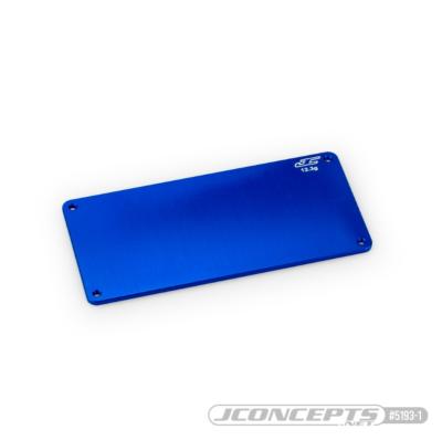 Plaque Alu. bleu 12.3gr pour électronique B7/B7.1/T7/SC7 J-CONCEPTS