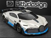 Carrosserie non-peinte 1/8e DIVINA pour ARRMA Vendetta / Infraction Mega 1mm BITTTYDESIGN
