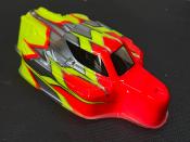 Carrosserie "MYSTRAL" Rouge Fluo/Gun Métal/Jaune Universel WS-LINE