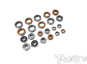 Kit complet de roulements étanches pour X-RAY XB4'22D (22 pièces) T-WORK'S