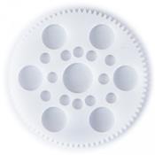 Couronne 48dp Blanche "Supalite" pour touring 1/10e