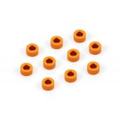 Rondelles alu oranges 3x6x3.0mm (10) - XRAY