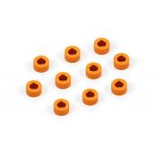 Rondelles alu oranges 3x6x3.0mm (10) - XRAY