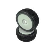 Pneus TT 1/8 "HAVANA" RAIN Montés-Collés (2) HOTRACE TYRES