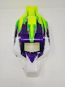 CARROSSERIE P2 BLANC/VIOLET METAL/JAUNE FLUO PEINTE  pour XRAY XB8 2024/2025 - J-CONCEPTS