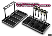 Plateau aluminium pour différentiels & amortisseurs TT 1/10e HUDY