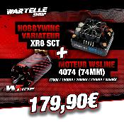 Combo ESC XR8 SCT + Moteur WS Line 4074 au choix