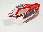 CARROSSERIE S15 BLANC/GUN METAL/ROUGE PEINTE POUR TEKNO EB48 2.0