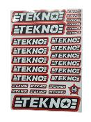 Autocollants TEKNO RC 2023 - différents choix de couleurs WS-LINE