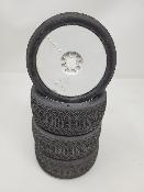 PNEUS J-ONE GOMME SuperSoft MONTÉS SUR JANTES BLANCHES (4) - 5% D'USURES JETKOPOWER
