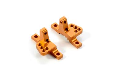 Support biellette haut aluminium orange T4 X-RAY