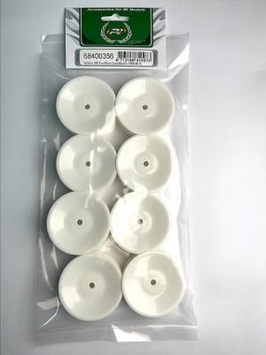 Lot de 4 paires de jantes avants 4x2 (19x38mm) (hex. 12mm) blanches  PR RACING