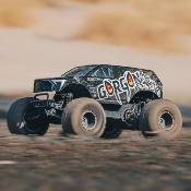 GORGON 4X2 MEGA 550 Brushed Monster Truck EN KIT avec batterie et chargeur, NOIRE - ARRMA