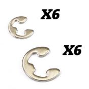 Set de circlips 2.5/4.0mm (2x6pc) FTX-RC