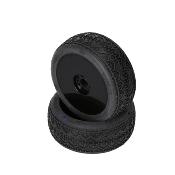 Pneus BEAMS monté/collé sur jantes noir gomme PURPLE
