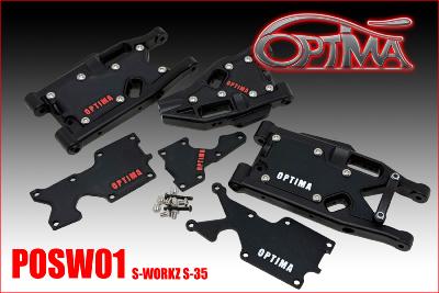 Plaques de triangles plastiques pour SWORKZ 1/8e (3 paires) OPTIMA