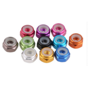 Ecrous nylstop M4 (10) WS-LINE (choix de couleur)