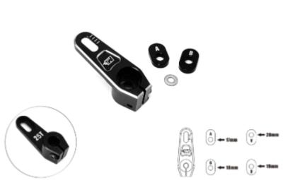Palonnier réglable 25T aluminium +15mm  T-WORKS