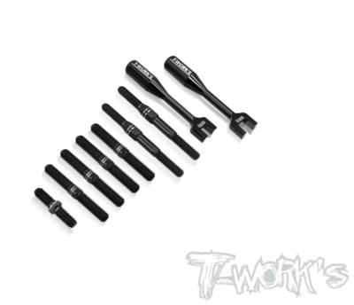 Kit de pas inverses Titane Noirs pour MP11 (7pcs+2clés) TWORKS