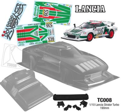 Carrosserie 1/10e Lancia StratoR ALITALIA 190mm (non peinte) TEAM-C