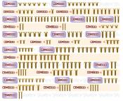Kit complet de vis acier nitride pour MP11 (181 pièces) T-WORK'S