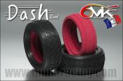 Pneus 1/10e Dash avant 4x2 + inserts (la paire)