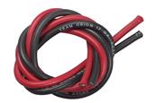 Fil silicone gauge 12 rouge & noir ORION