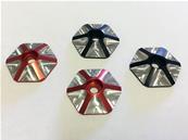 Rondelles d'aileron Optima 1/8e hexagonales en ergal