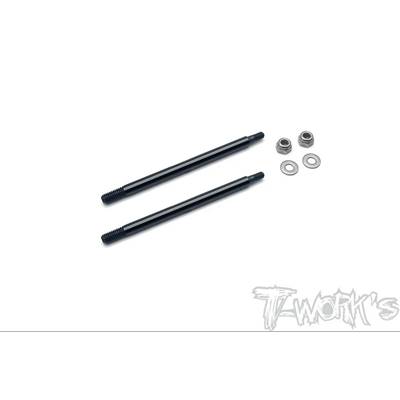 Tiges d'amortisseurs arrières traitées DLC TWORKS pour MP10 TKI2 66mm (pr) T-WORK'S