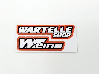 Stickers Wartelle-shop/WS-Line 80x40mm  (différentes couleurs) WS-LINE