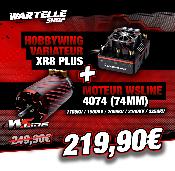 Combo Variateur XR8 PLUS 150 Amp + Moteur 4074 (KV au choix) WS-LINE