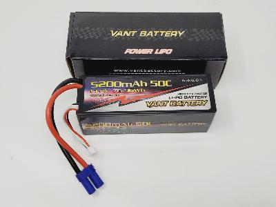 ACCU Lipo 5200 mAh 50C 14.8V 4S EC5 VANT Battery