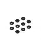 Rondelles alu noires 3x9x1.0mm (10)  X-RAY
