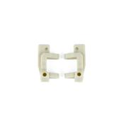 Etriers porte-fusées avants 30° blancs RC10 TRAM-ASSOCIATED