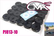 Pack de jantes 1/8 MEGA Noire HARD (10 paires) 6-MIK