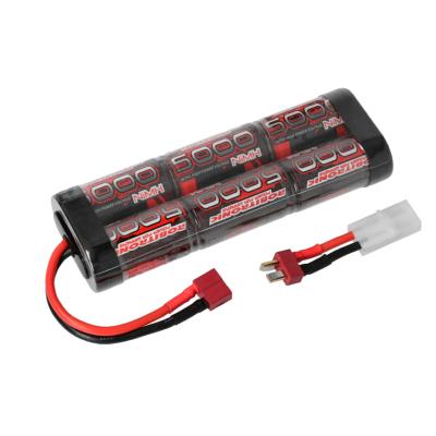 Accu NimH 5000 mAh prise Dean avec adaptateur Tamiya ROBITRONIC