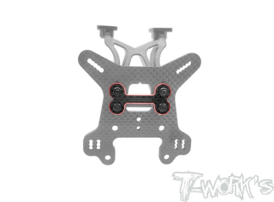 Renfort carbone de support d'aileron pour Associated RC8B4 T-WORK'S