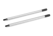 Tiges d'amortisseurs acier avants 55mm (2) SBX-825 CORALLY