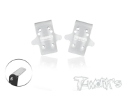 Sabots de protection de châssis inox avants pour X-RAY XB8'26 (2pcs) T-WORK'S