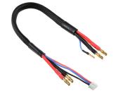 Cable de charge avec balance PK 4mm pour lipo 2S