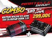 Combo Variateur OXIDE 1/8 + Moteur WSLine WS4268 V3 (kv au choix) WS LINE
