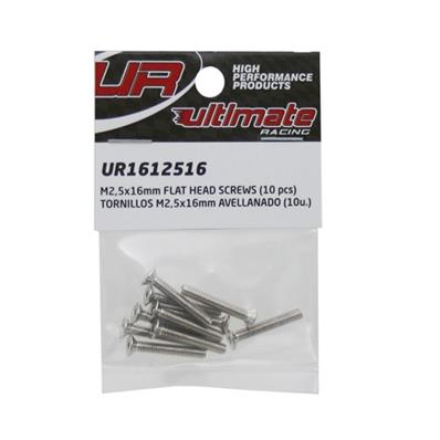 UR1612516 Vis M2.5 x 16mm tete fraisée (10) ULTIMATE