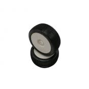 Pneus TT 1/8 Bangkok V2 White sur jantes blanches (2) HOT-RACE