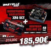 Combo Variateur XR8 SCT 140 Amp + Moteur 4268 V2 (KV au choix) WS-LINE